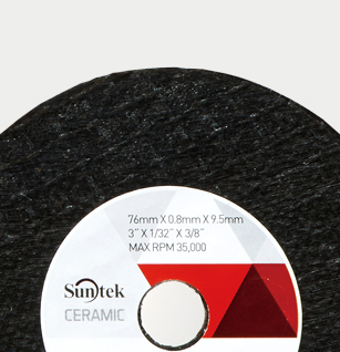 Sunmight Ceramic Cut-Off Wheel 3inch 76mmX0.8mmX9.5mm  Pack of 5 Disc Abrasive 